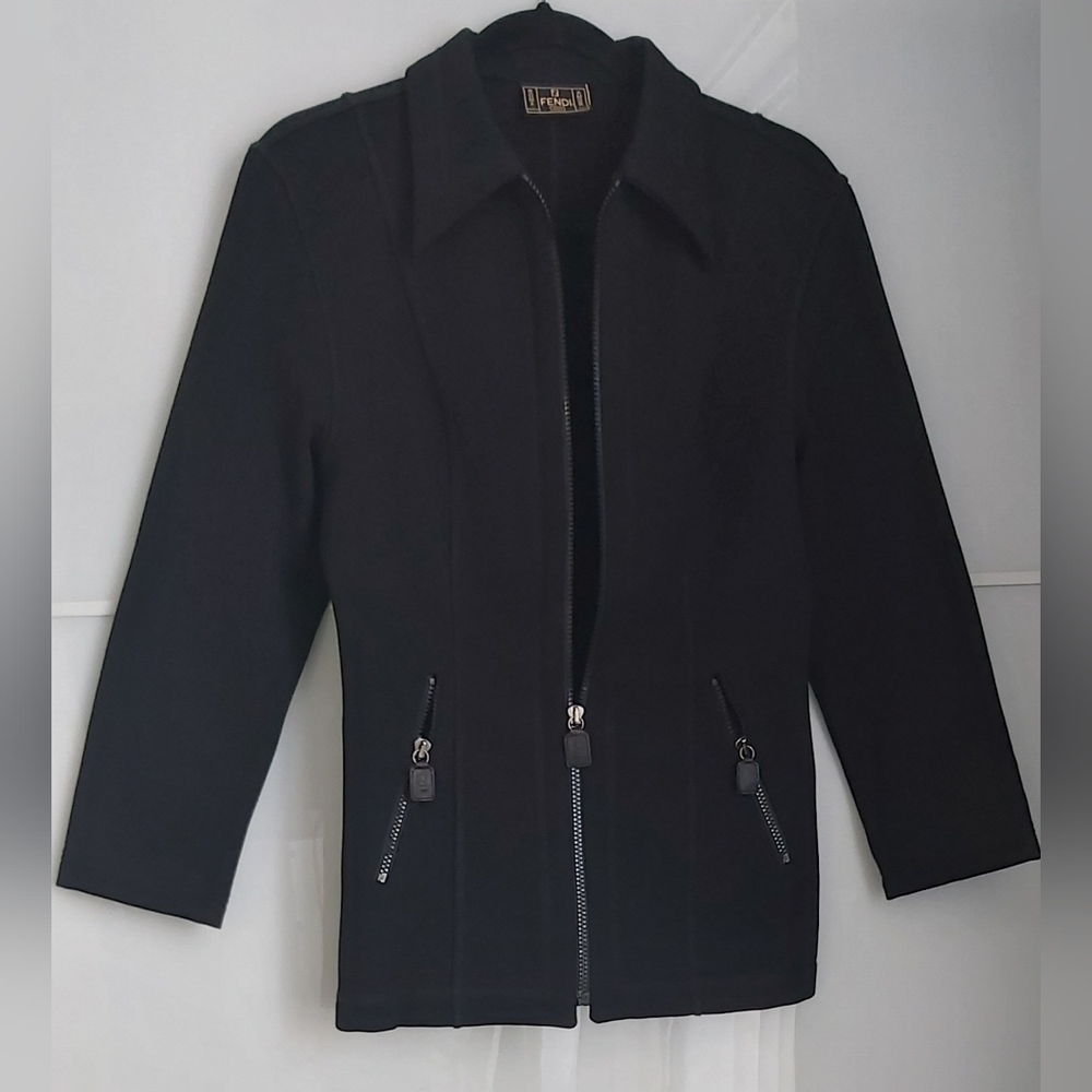 Fendi Vintage Women's Zip-up Jacket Size 40/S.